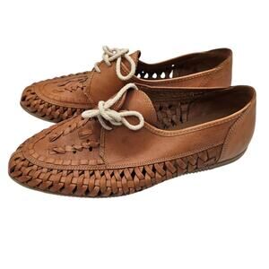 Vintage Men’s Stuart McGuire Woven Leather Shoes Made In Spain Size 9